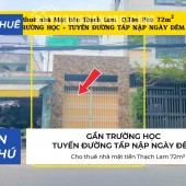 Cho thuê nhà mặt tiền Thạch Lam 72m² - 18Triệu - GẦN TRƯỜNG HỌC